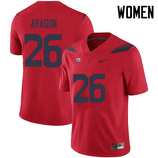 Women #26 Matt Aragon Arizona Wildcats College Football Jerseys Sale-Red - Click Image to Close